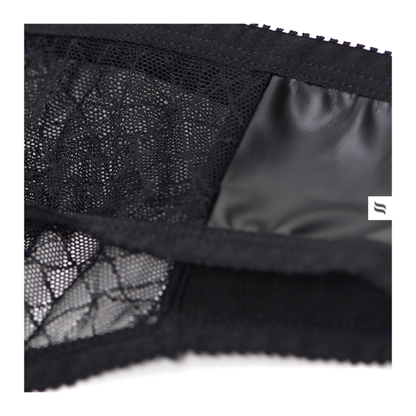 Sexy set reggiseno + reggicalze + perizoma Obsessive 859-seg-1 nero