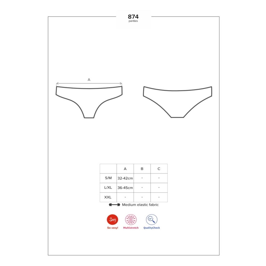 Sexy brasiliana Obsessive 874-pan-2 in pizzo
