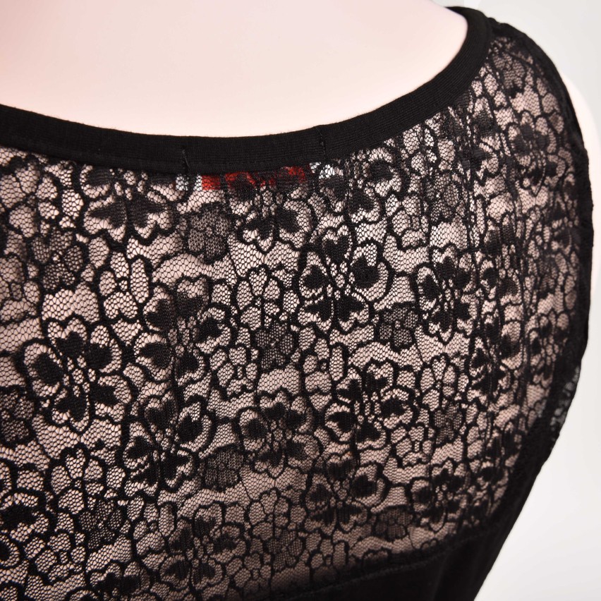 Canotta donna fronte e retro pizzo elasticizzata Risveglia i sensi 899