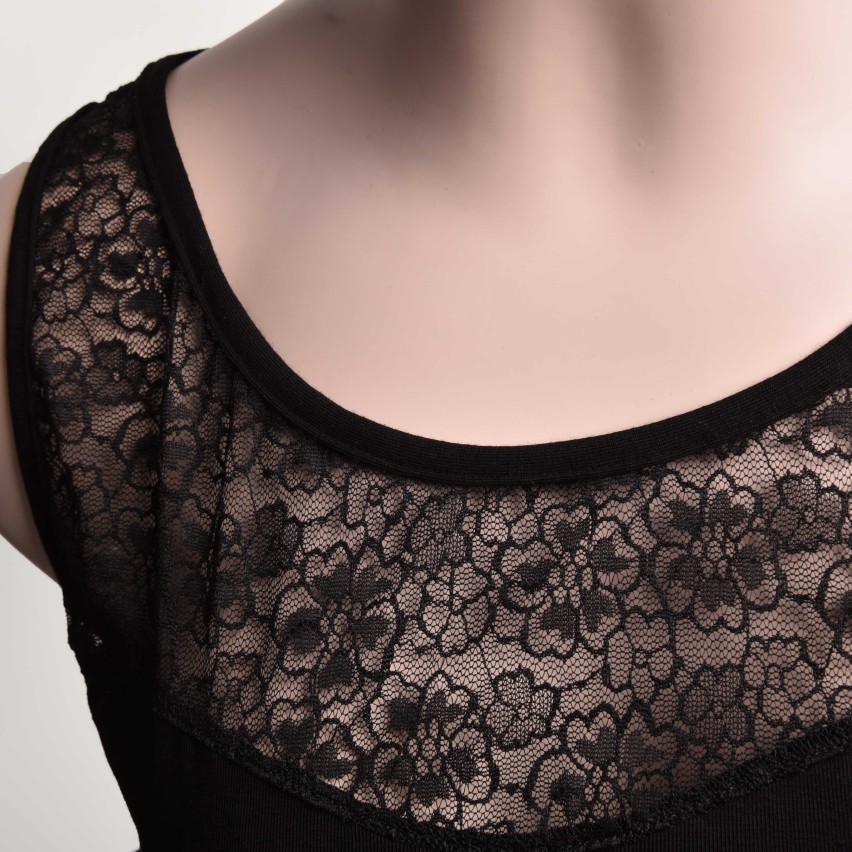Canotta donna fronte e retro pizzo elasticizzata Risveglia i sensi 899