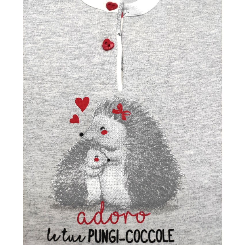 Pigiama Gary bimba Neonata cotone felpato H10024