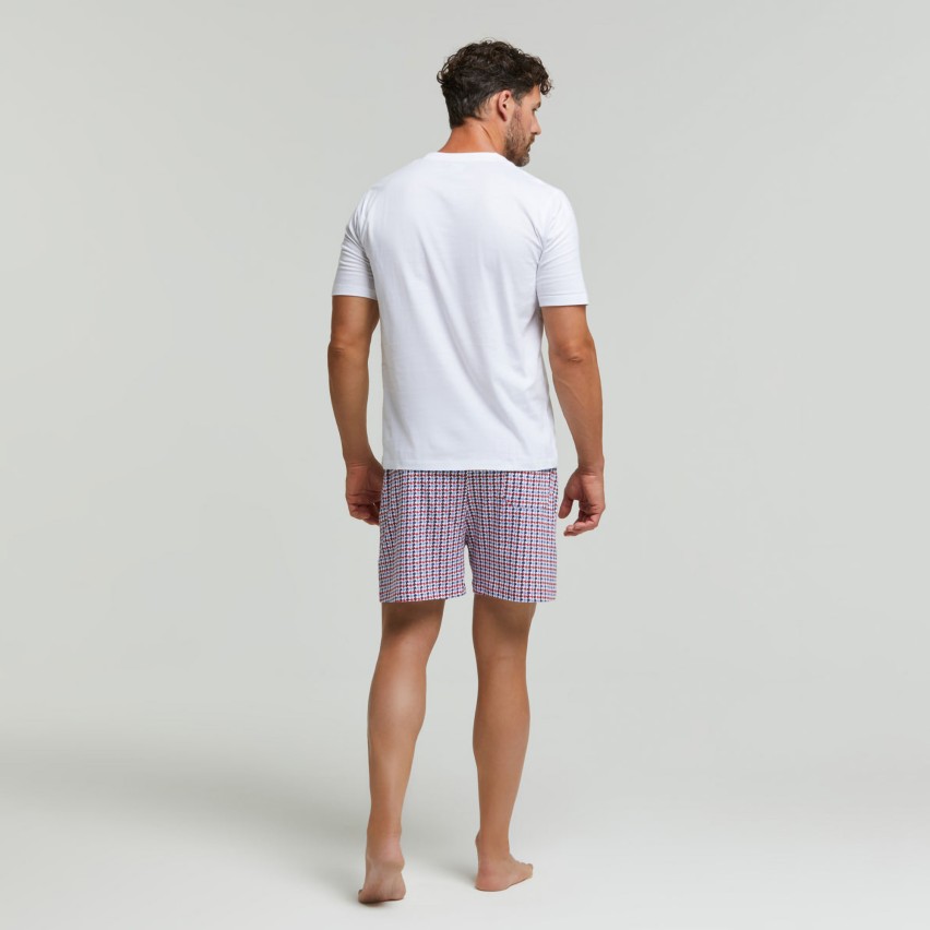 Pigiama uomo corto pied de poule Pompea Remigio