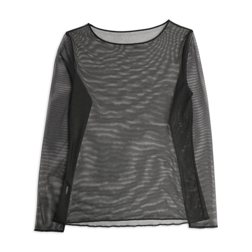 Maglia girocollo in tulle trasparente Cotonella ADC40