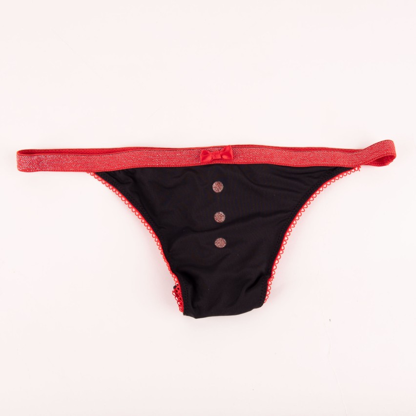 Boxer uomo + Tanga donna + 2 flute - intimo regalo natale capodanno