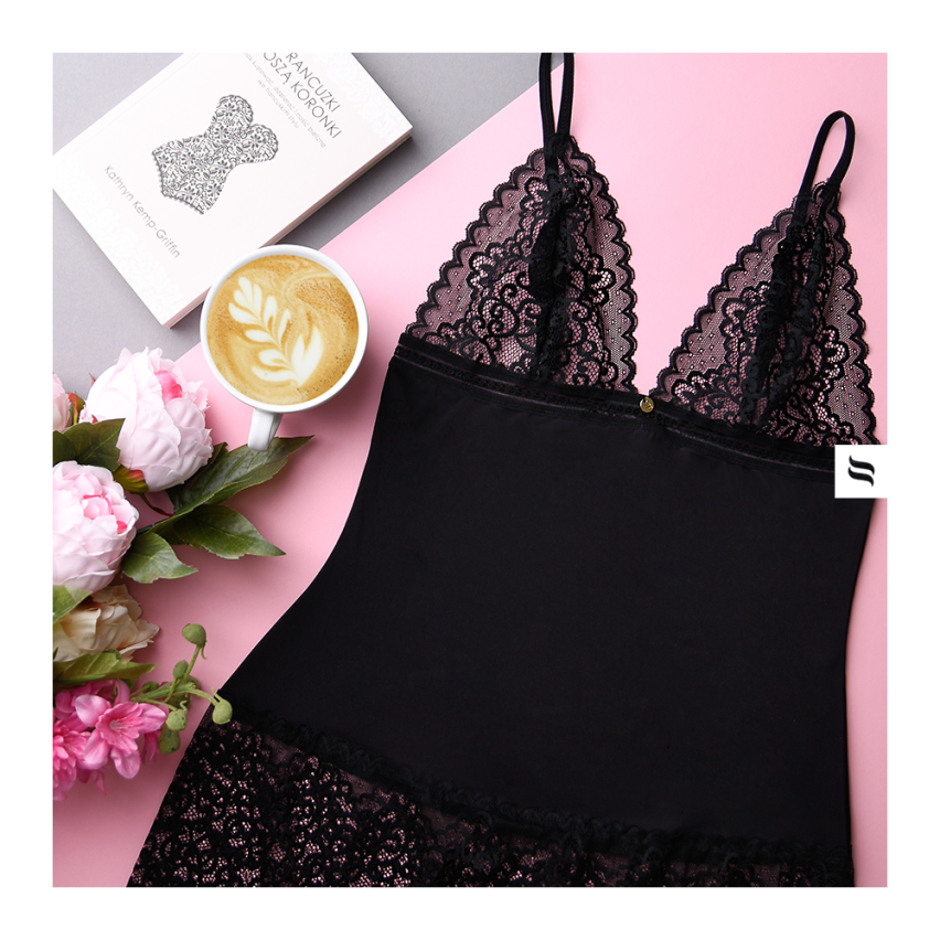 Sexy sottoveste + perizoma Obsessive Ailay chemise e thong 