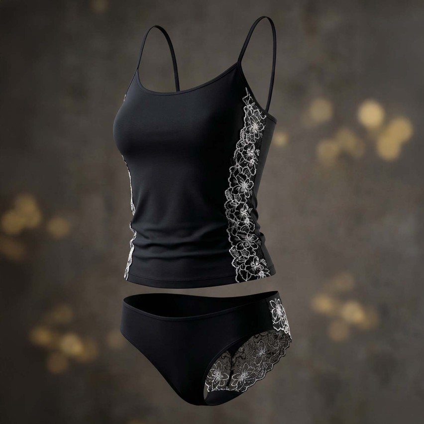 Coordinato donna canotta + slip in bamboo Magic Dream 8990