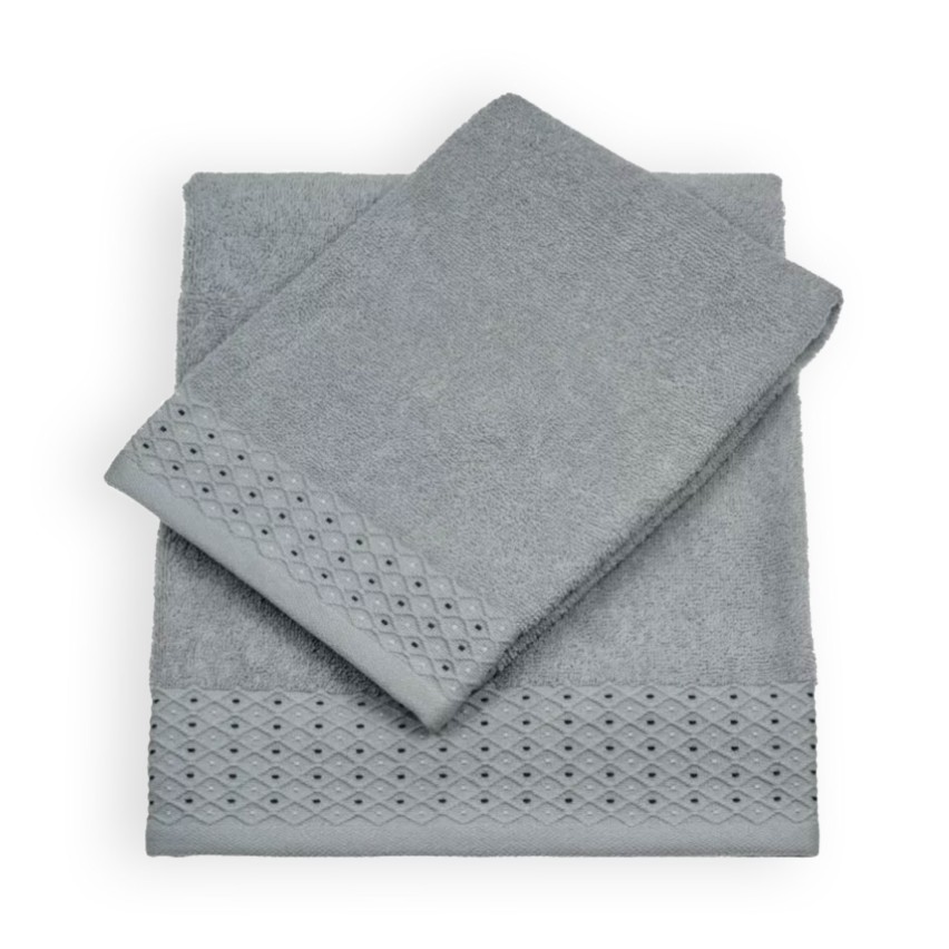 Vingi set asciugamani viso + ospite Assia cotone