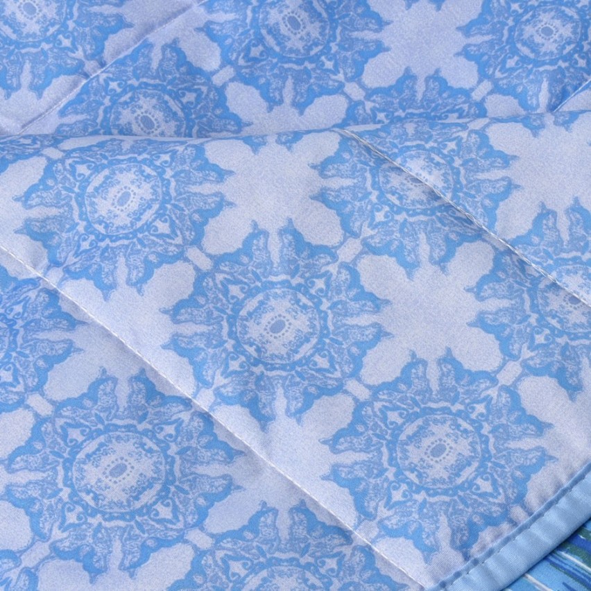 Trapuntino primaverile Irge bluette double face