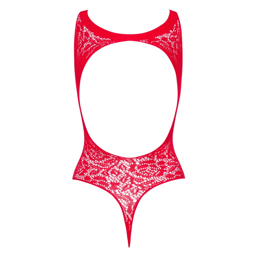Body audace rosso a perizoma  intimo sexy Obsessive teddy B120