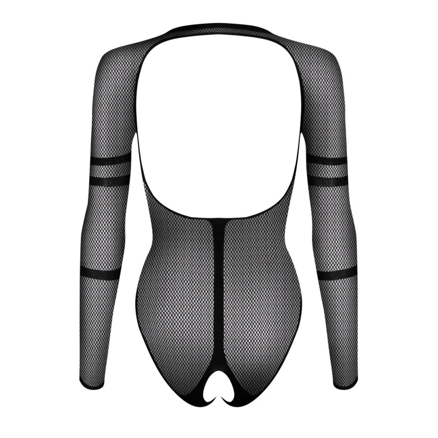 Teddy sexy a rete con motivo snake e cavallo aperto Obsessive B137