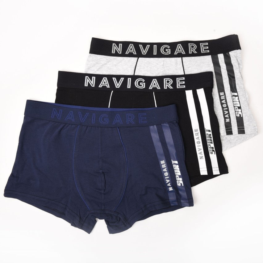 Boxer Navigare uomo B212202Z elastico logato 3 pezzi