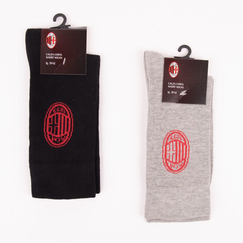 Calza corta uomo Milan B2MI004 caldo cotone 2 paia