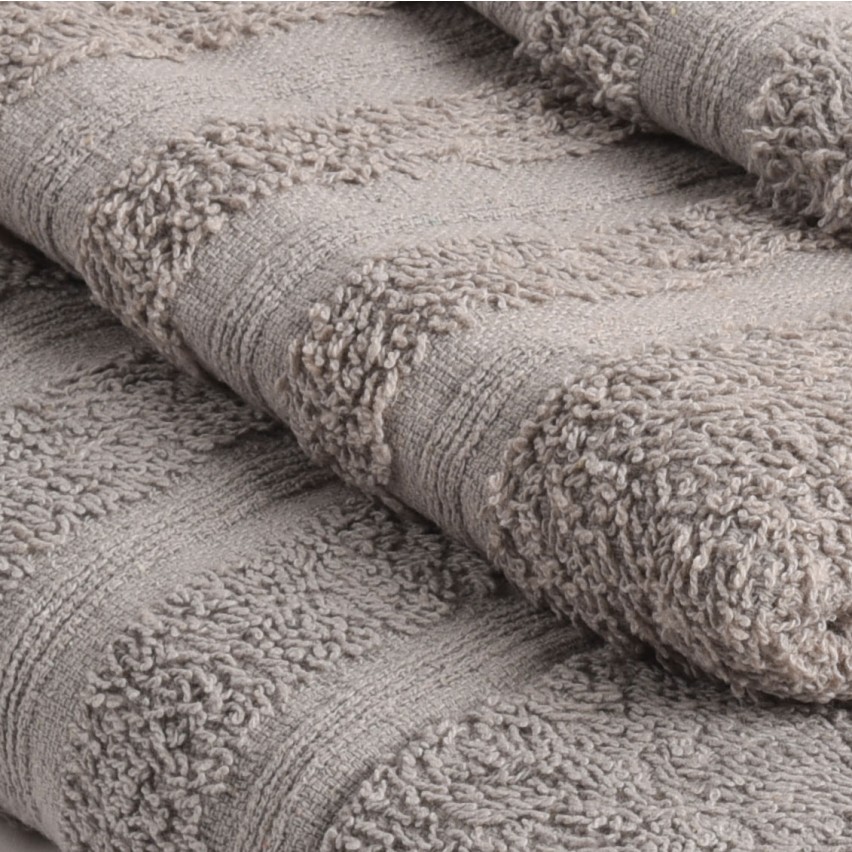set 3 pezzi hotellerie Sommaruga BA10023 cotone grigi