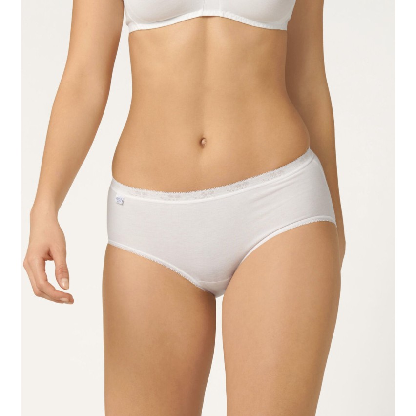 Slip donna Sloggi midi cotone elasticizzato 4 pezzi