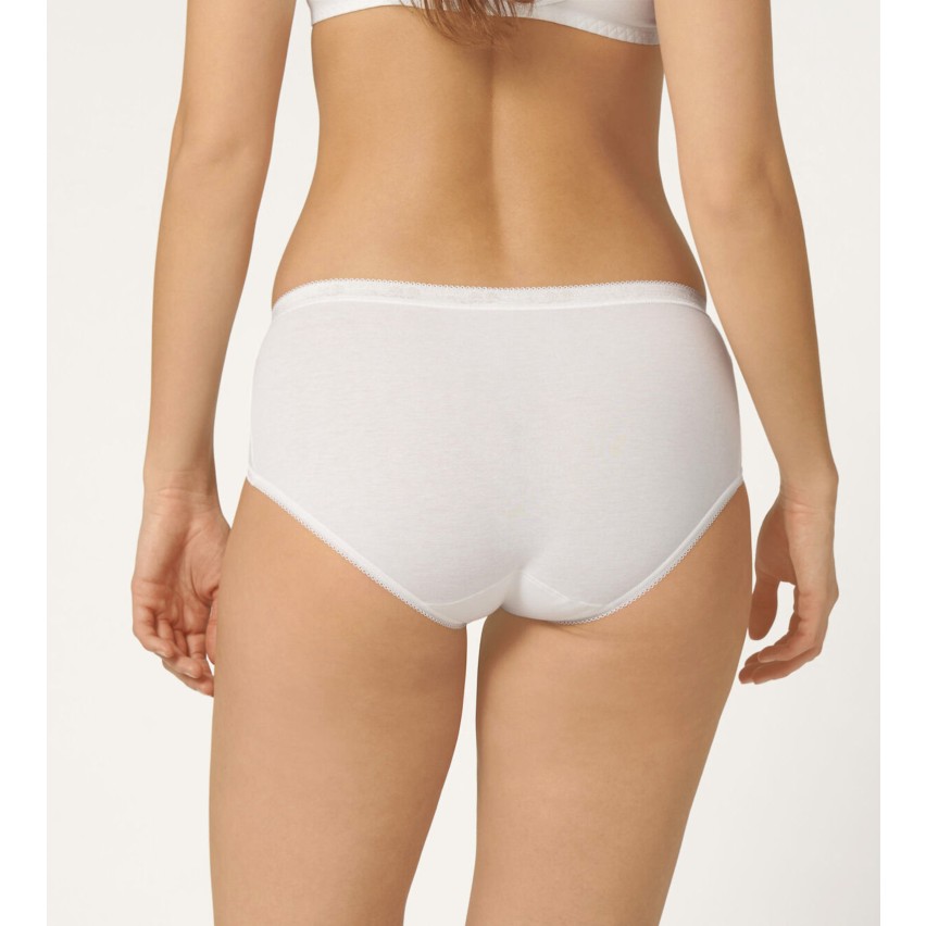 Slip donna Sloggi midi cotone elasticizzato 4 pezzi