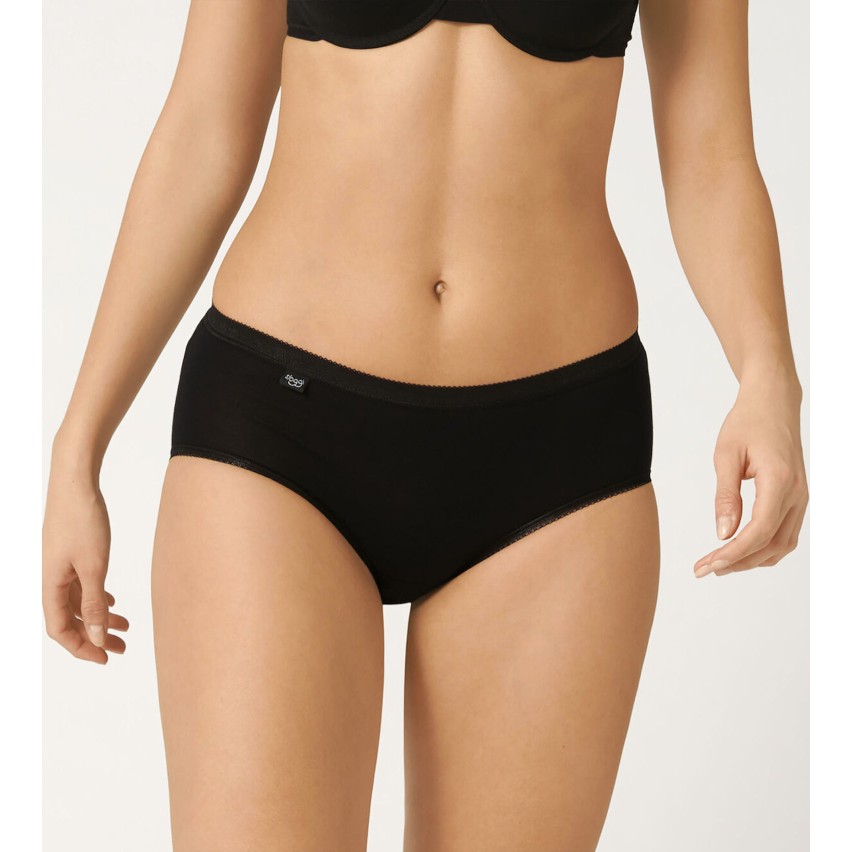 Slip donna Sloggi midi cotone elasticizzato 4 pezzi