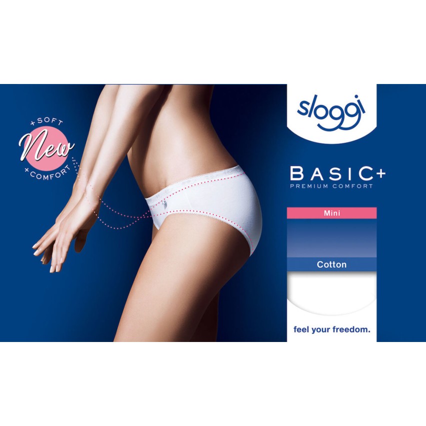 Slip donna Sloggi mini vita bassa cotone 2 pezzi 
