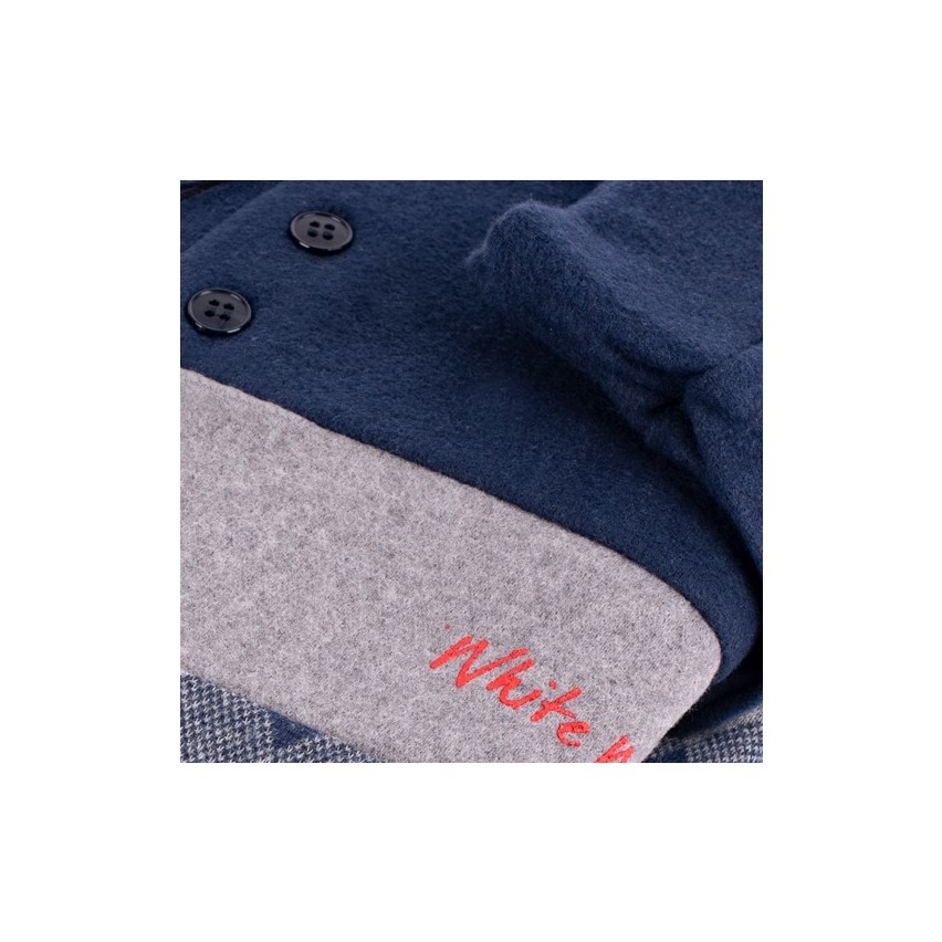 Pigiama uomo invernale punto milano Biancaluna U1527 blu rombi