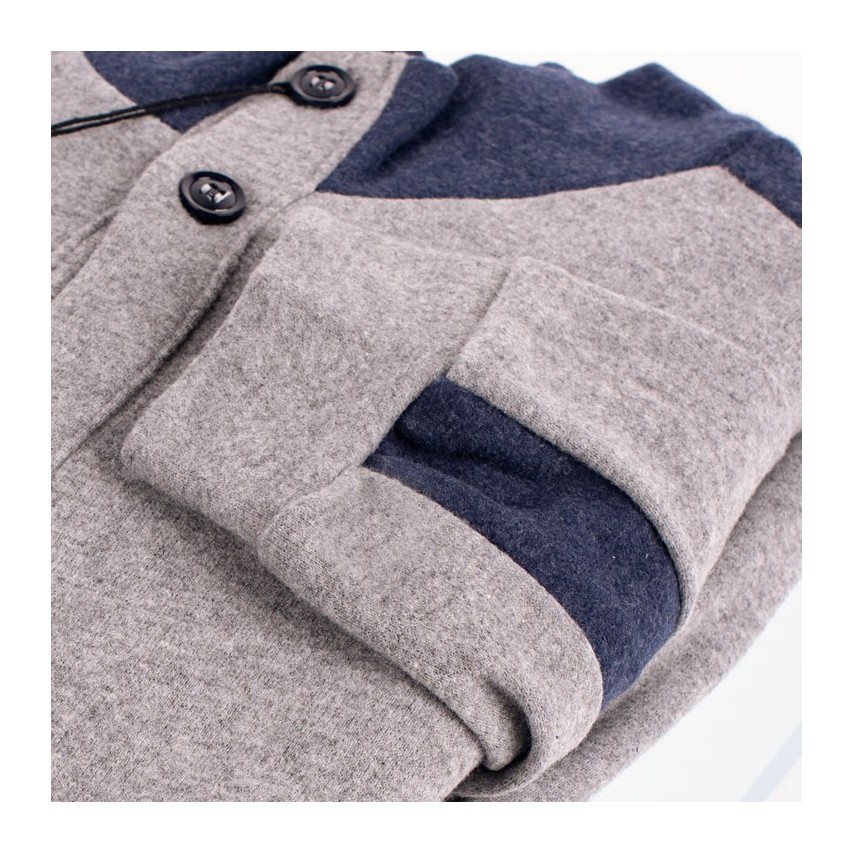 Pigiama uomo invernale punto milano Biancaluna U1534 grigio
