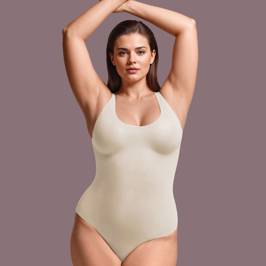 Body a brasiliana invisibile in microfibra Lormar 03443L