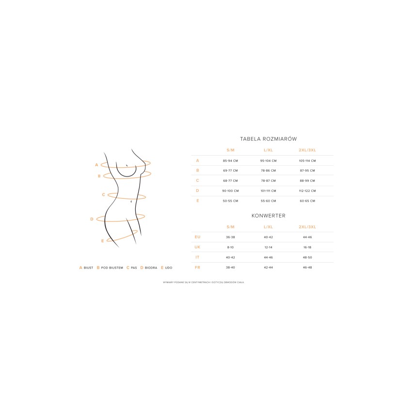 Tuta sexy bodystocking intimo aperto Obsessive F213