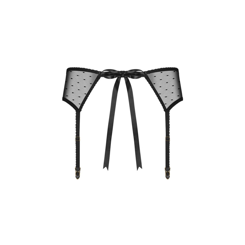 Sexy reggicalze Obsessive Bowessa Garter Belt nero