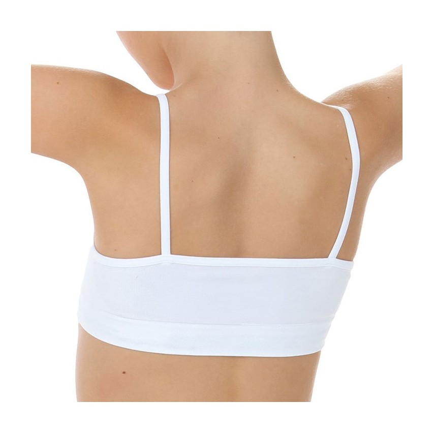 Brassiere bimba in microfibra elasticizzata