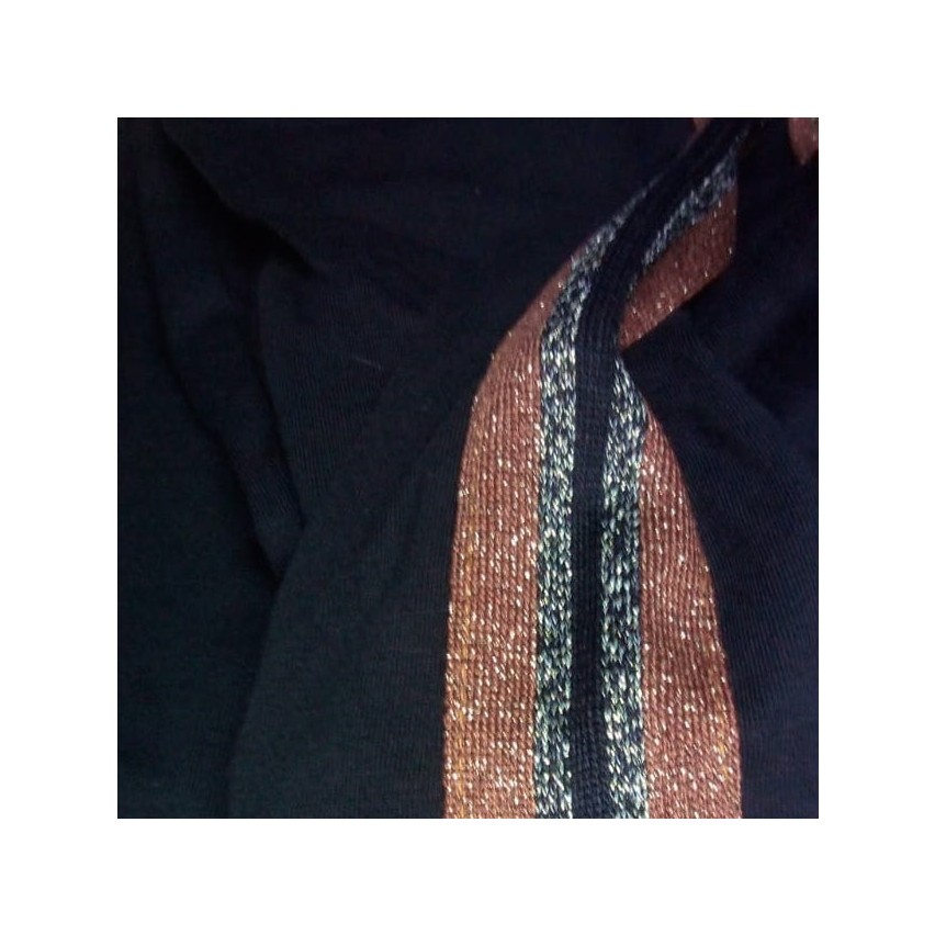Leggings jadea 4082 fascia lurex cotone elasticizzato