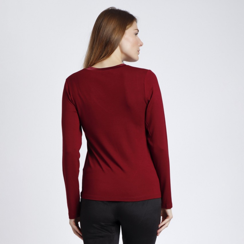 Maglia donna Admas 43496 a V manica lunga sottogiacca