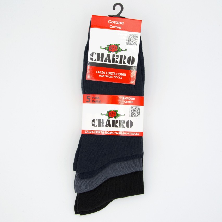 Calza El Charro Sam corta cotone elasticizzato 5 paia