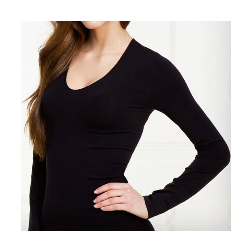 Maglia donna Bellissima 069 decolletè in microfibra
