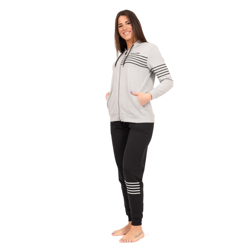 Tuta donna con cappuccio Superga cotone leggero 24308