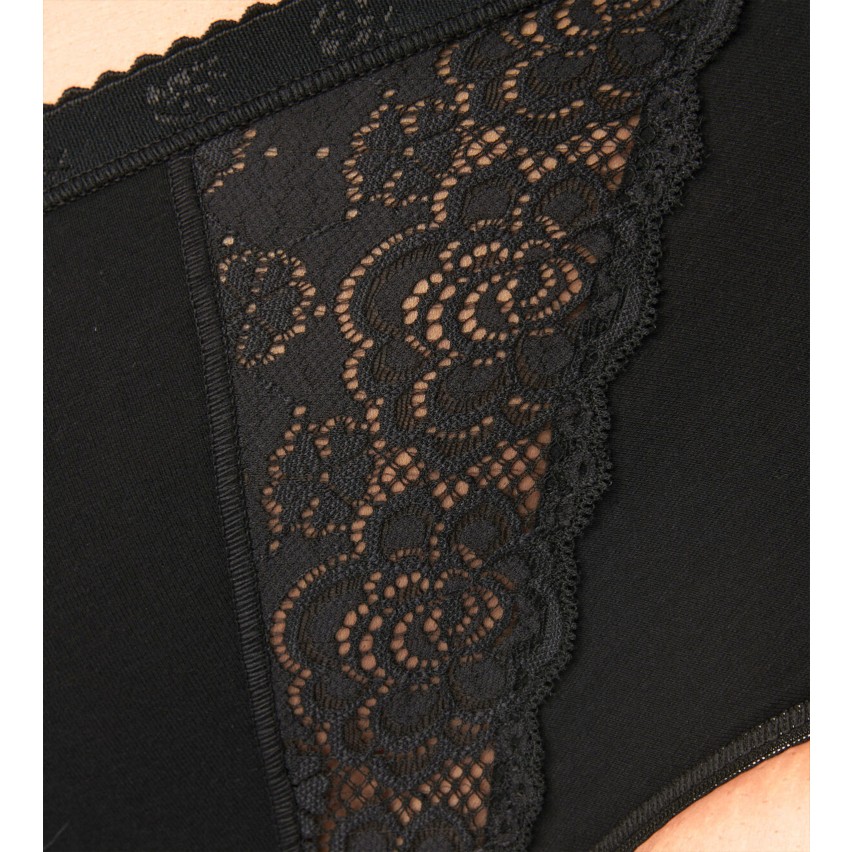 Slip donna Sloggi maxi chic cotone e pizzo 2 pezzi