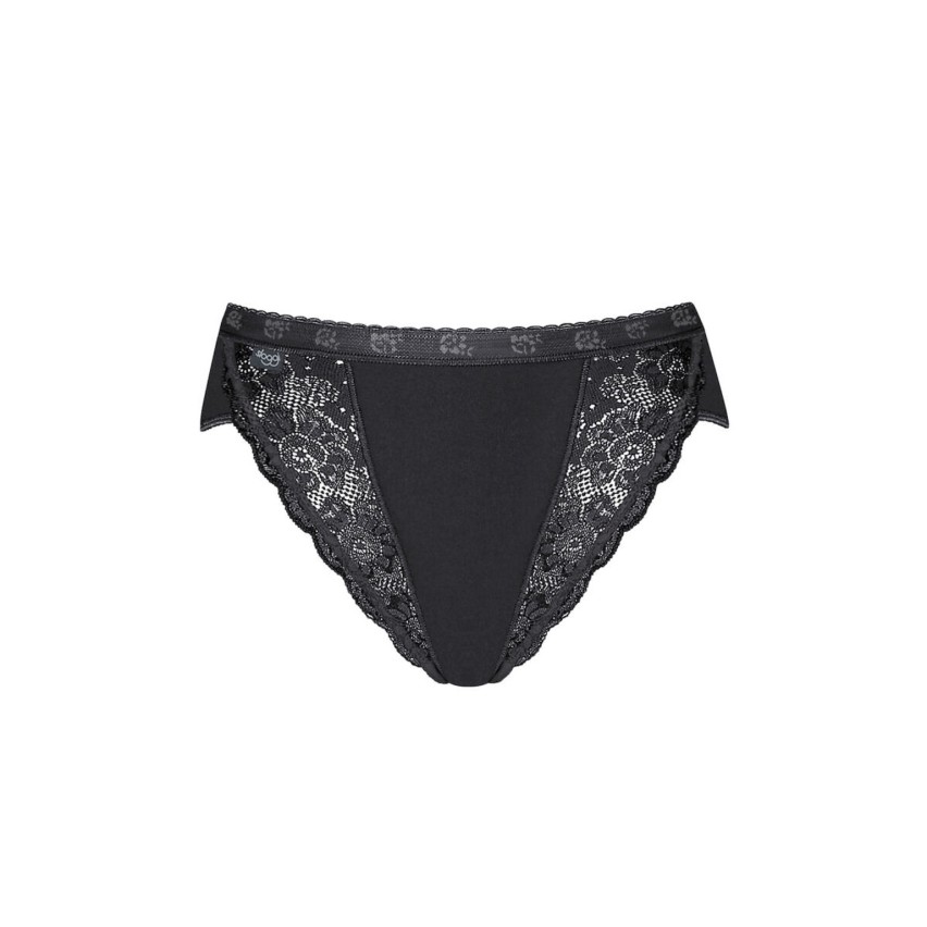 Slip donna sloggi chic tai cotone e pizzo 4 pezzi