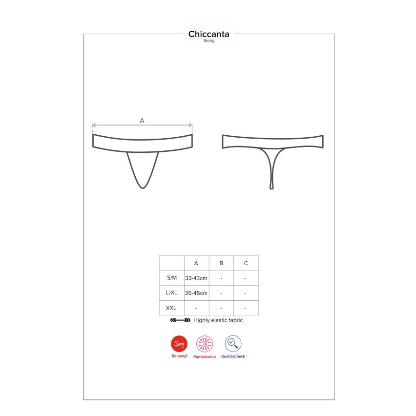 Sexy perizoma Obsessive chiccanta thong nero