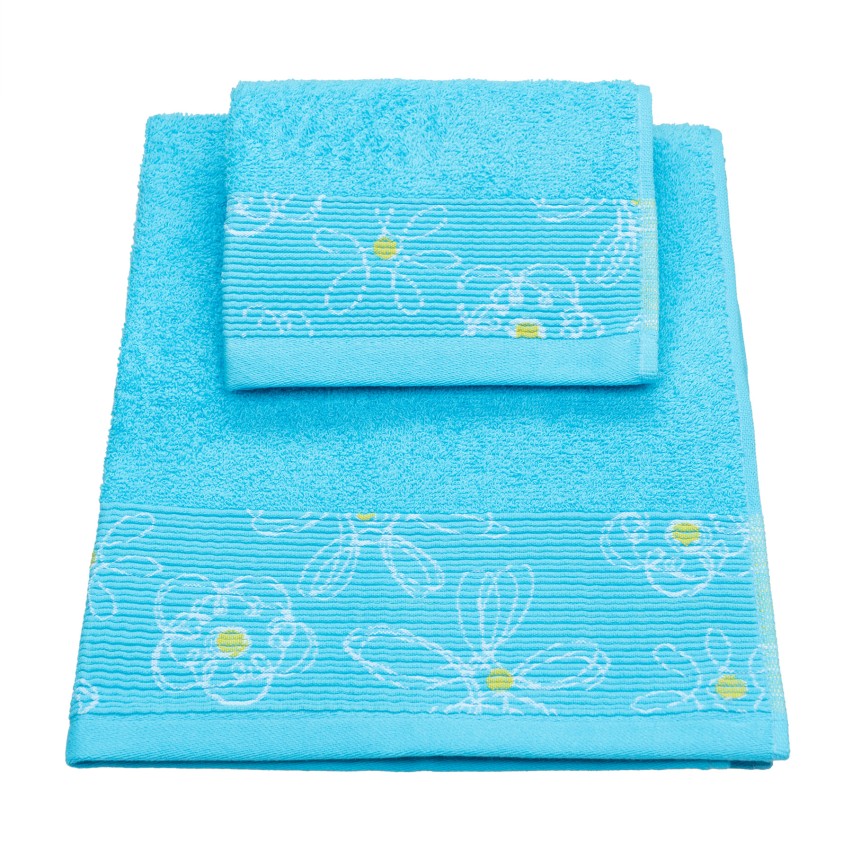 Vingi set asciugamani viso + ospite cotone Colors 