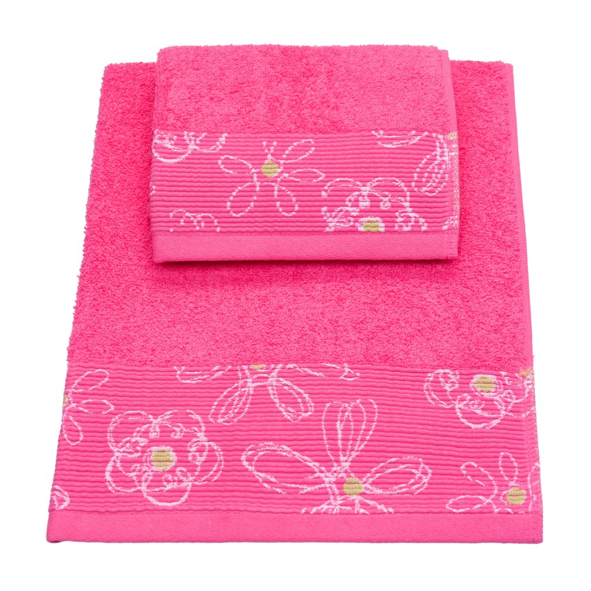 Vingi set asciugamani viso + ospite cotone Colors 