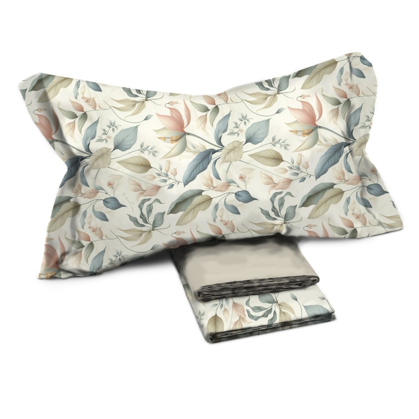 Completo letto floreale percalle di cotone Enrico Coveri taly