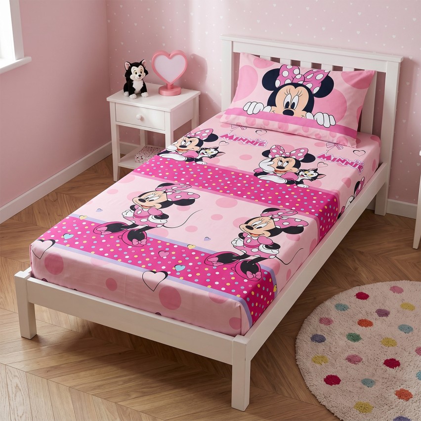Completo letto bimba con federa piazzata Minnie Diseny