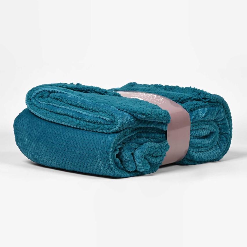 Coperta lavorazione Jacquard e sherpa Zambaiti Nana