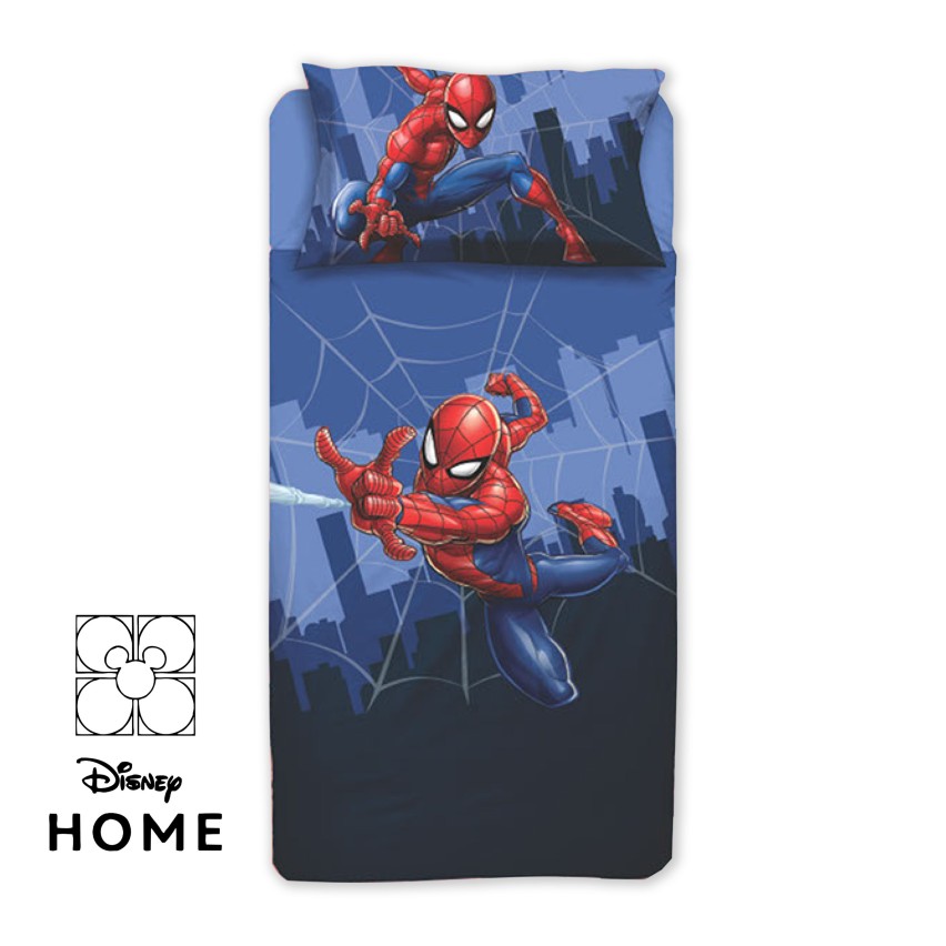 Completo letto Spiderman sopra + sotto + federa 100% cotone