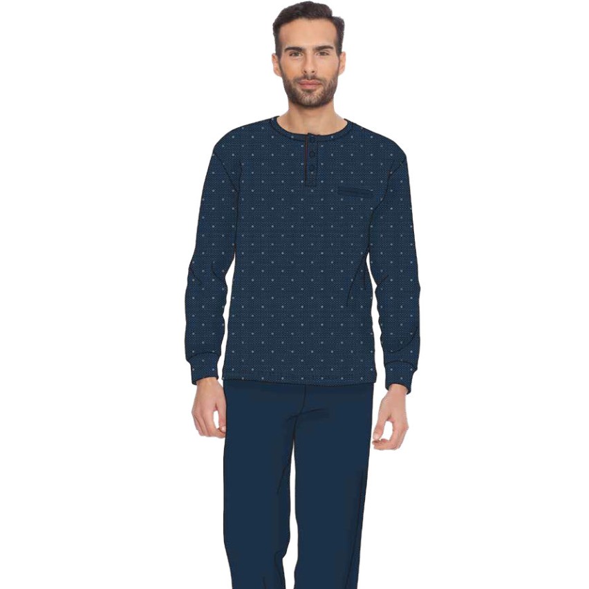 Pigiama uomo calibrato taglie conformate Irge caldo cotone CU107
