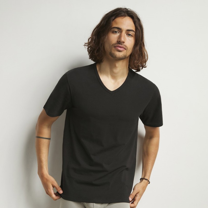 Maglia uomo Dim D0DAA collo a V cotone elasticizzato 2 pz