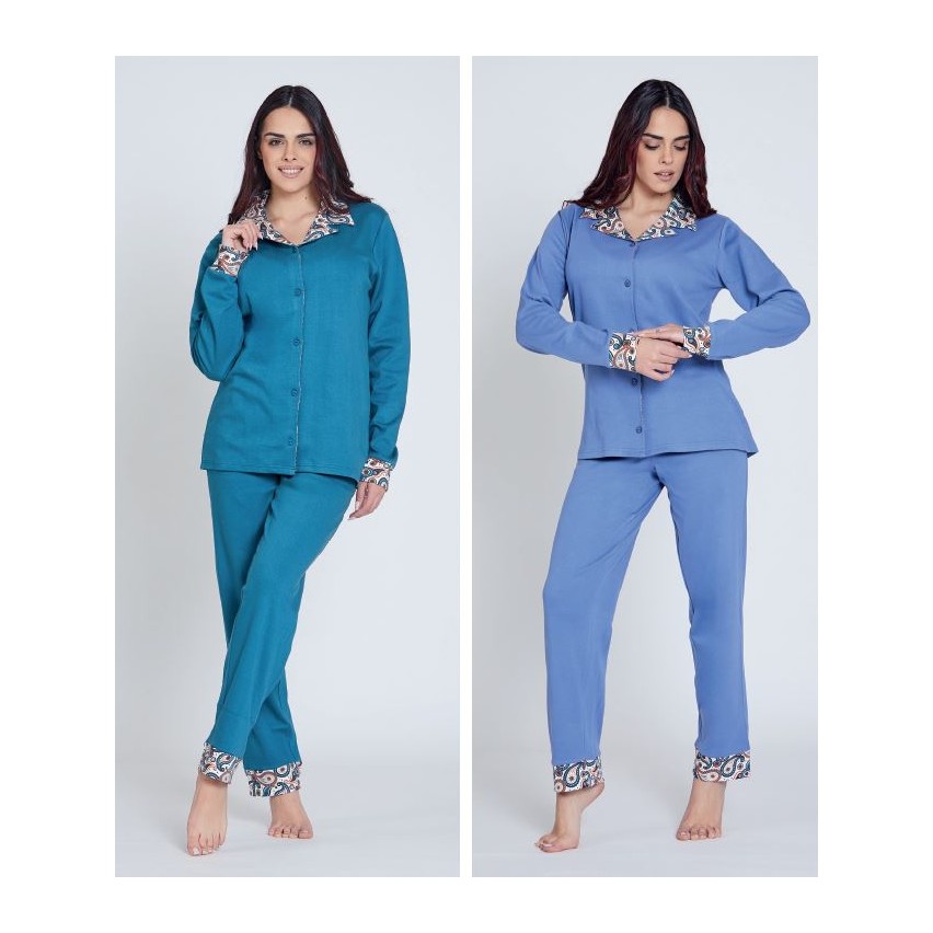 Pigiama donna 100% Caldo Cotone Nazareno Gabrielli D6010
