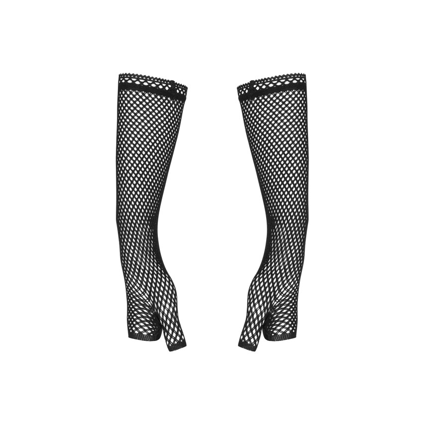Sexy manicotti guanti a rete senza dita Obsessive Darkie Mittens