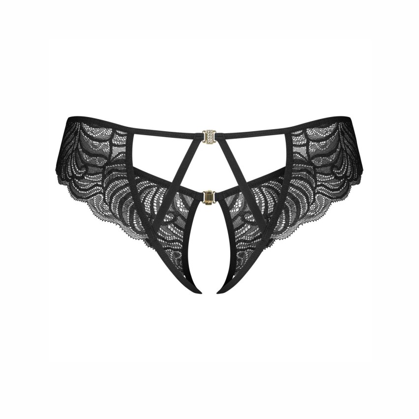 Slip cavallo aperto in pizzo Obsessive Divienne crotchless thong