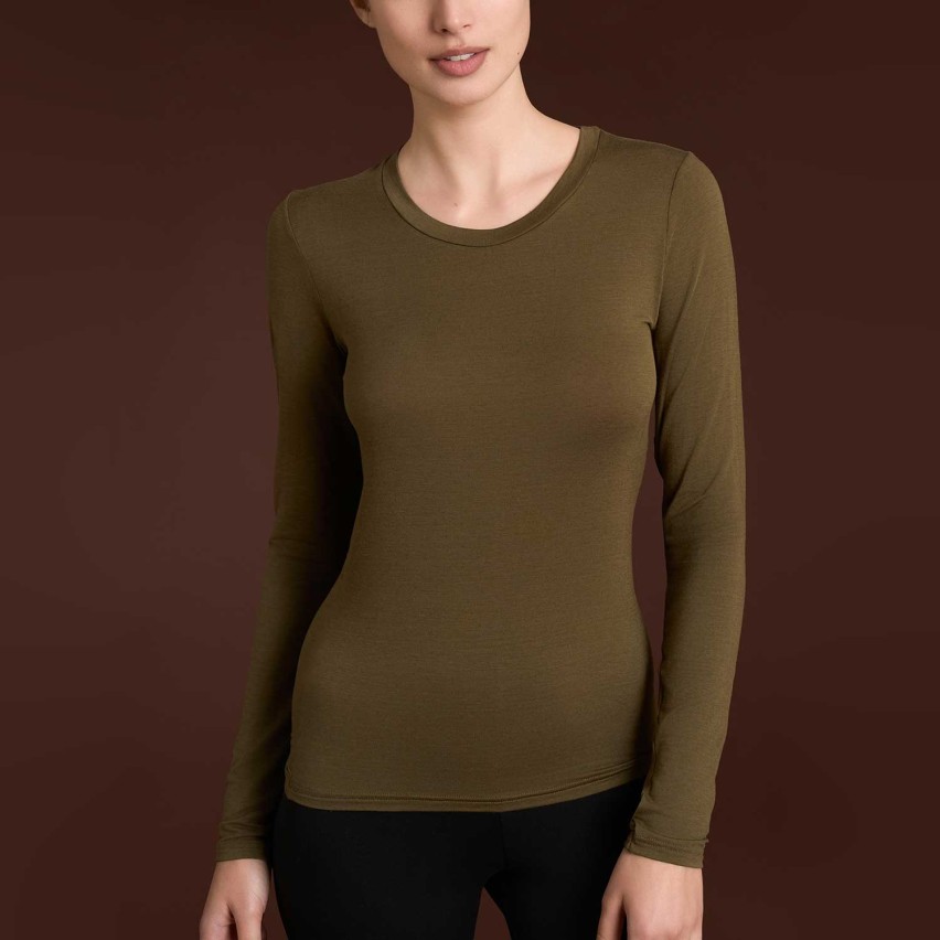 Maglia donna girocollo cashmere e modal Ragno DM03A9