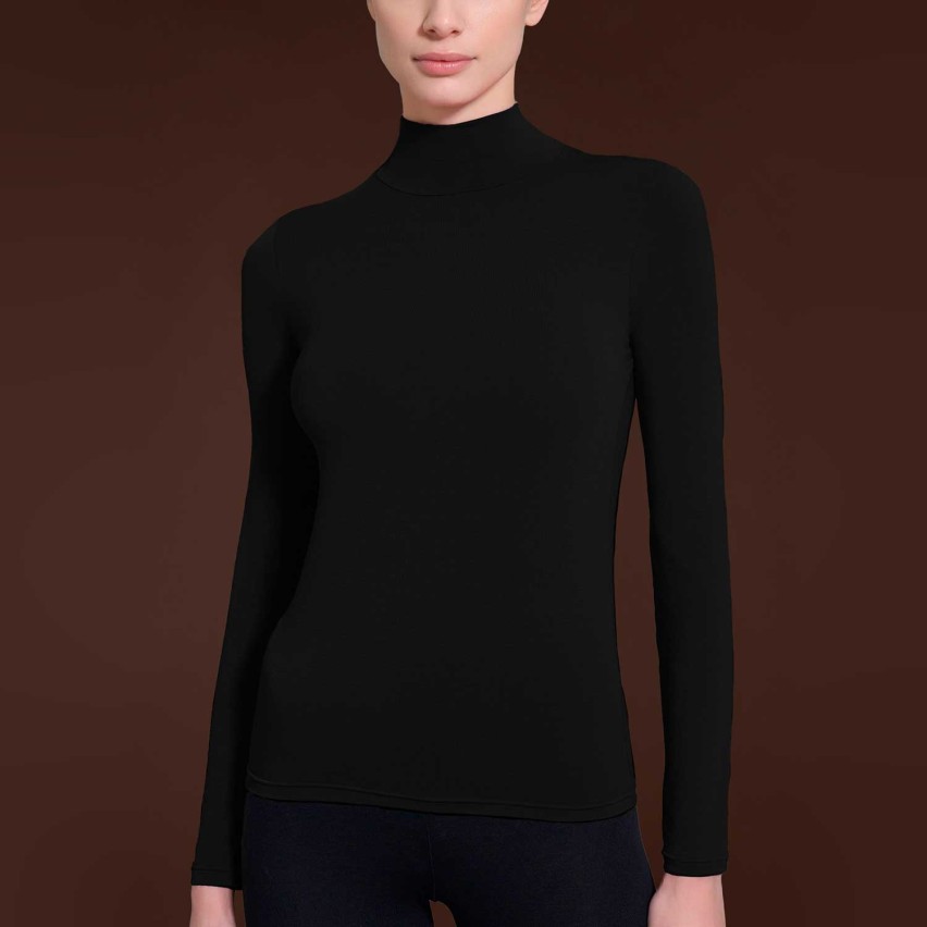 Maglia donna lupetto cashmere e modal Ragno DM03AZ