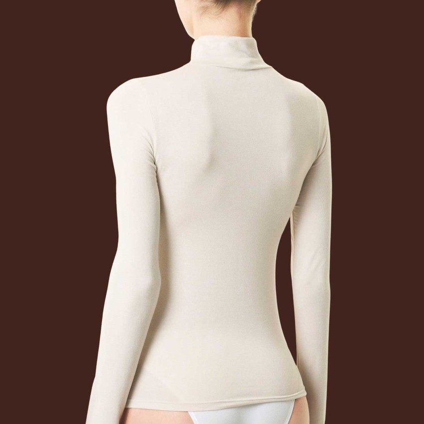 Maglia donna lupetto cashmere e modal Ragno DM03AZ