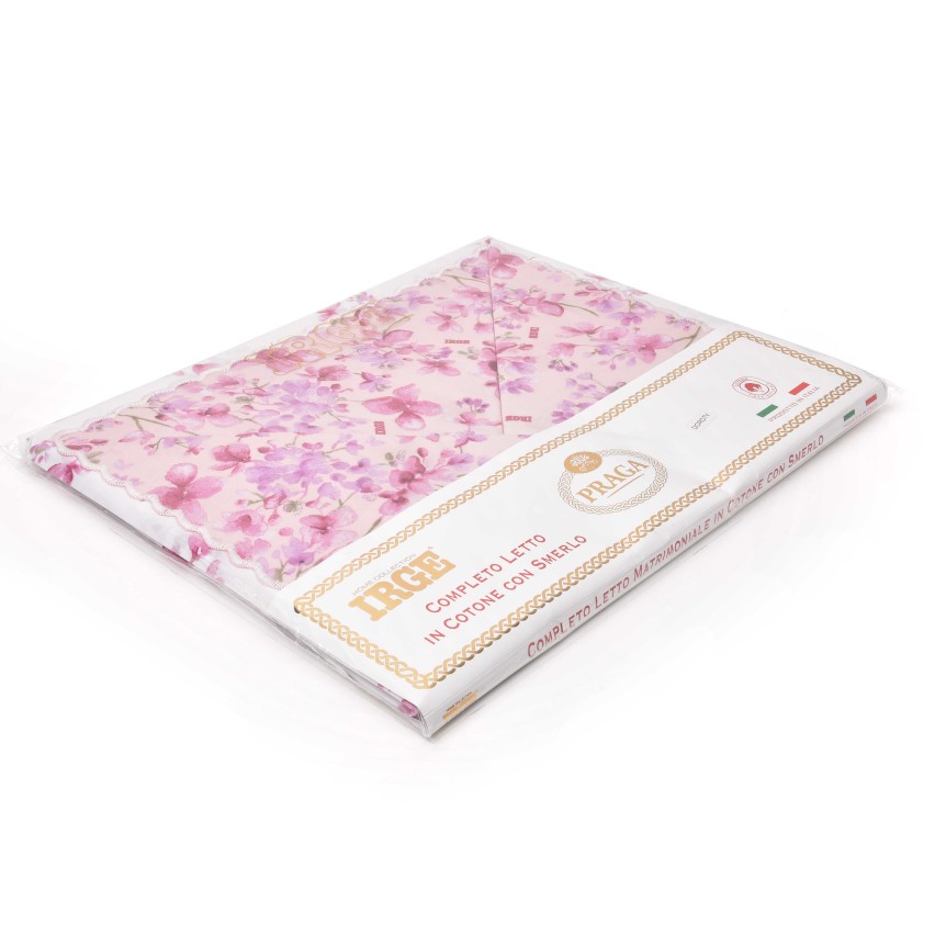 Completo letto Irge Praga smerlato fantasia Doroty rosa